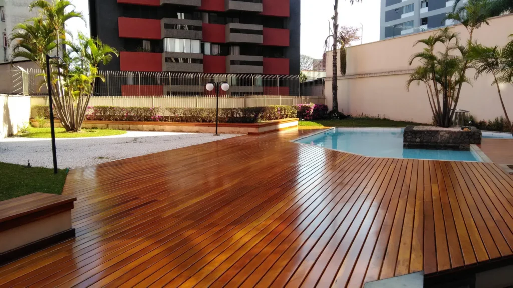 Restauração de taco de peroba rosa em Moema, São Paulo — Renova Tacos